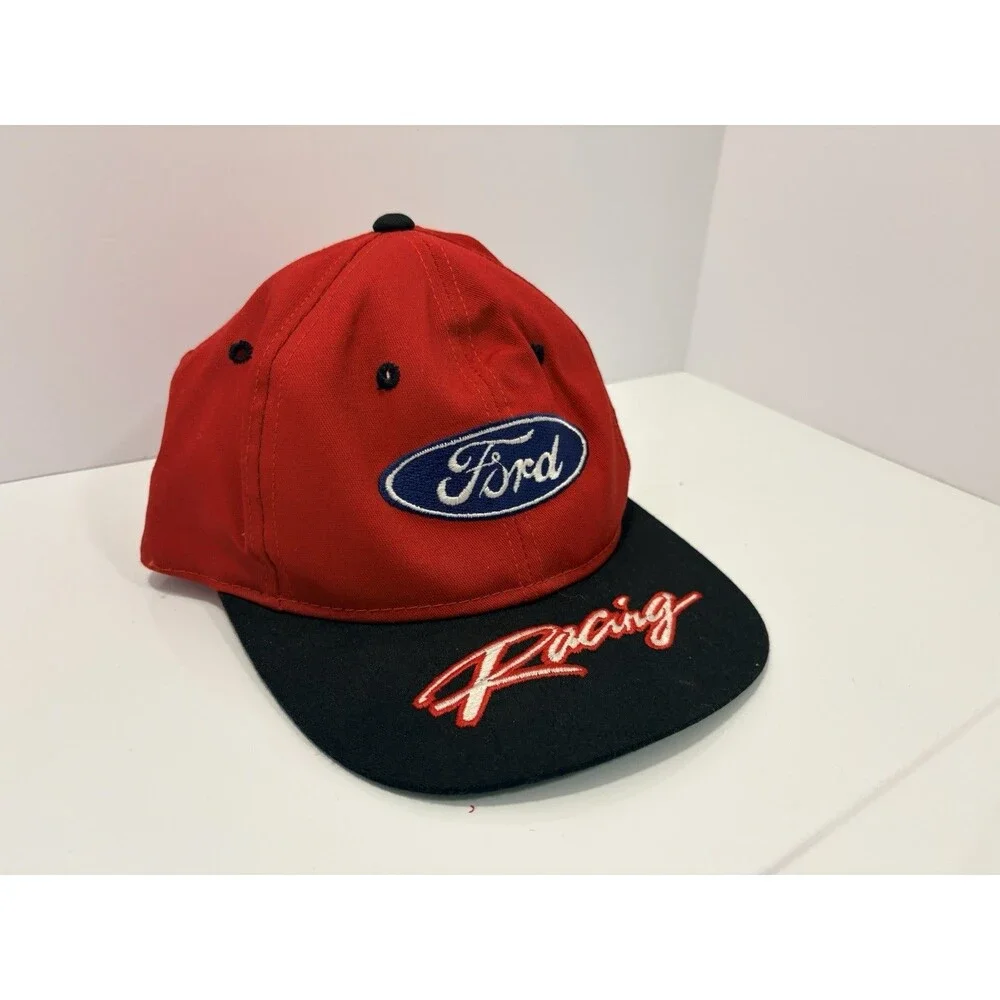 VTG Ford Racing Snapback Ball Cap Hat Nascar Made In The USA